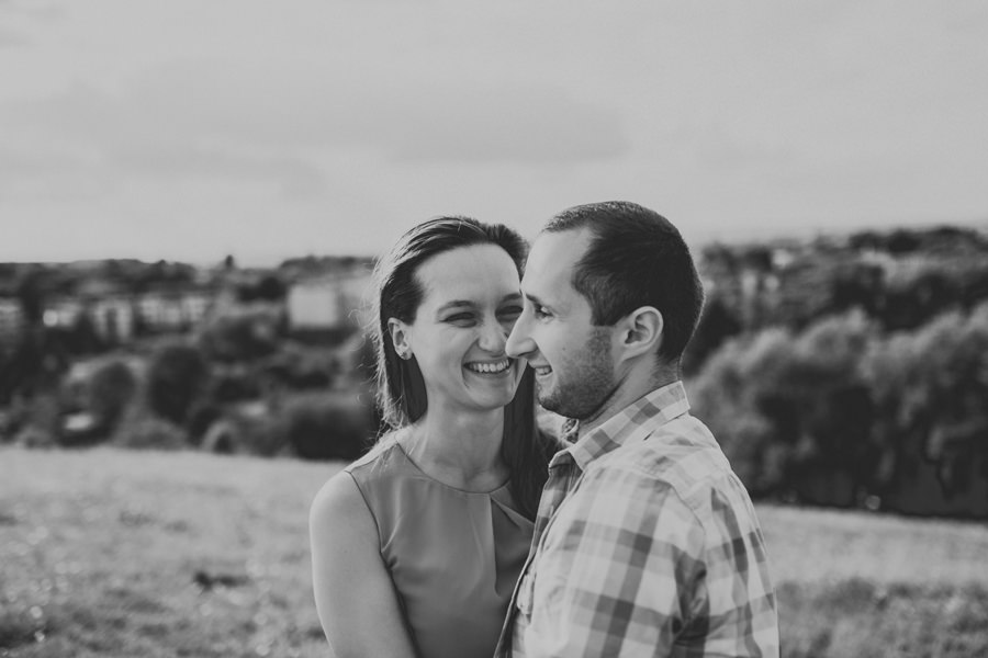 sesja narzeczenska na kopcu krakusa