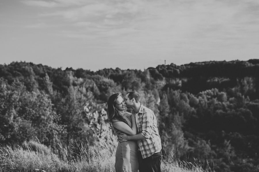 sesja narzeczenska na kopcu krakusa