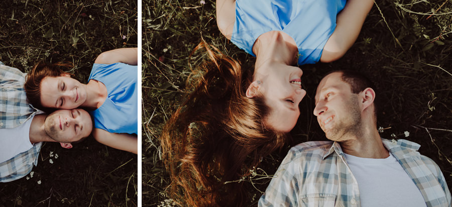 sesja narzeczenska na kopcu krakusa