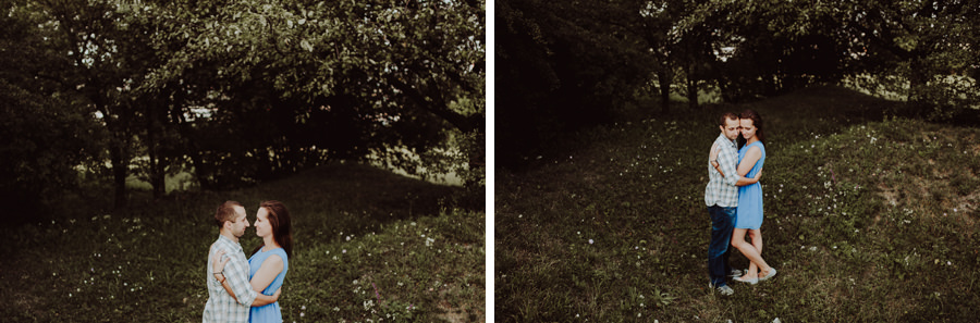 sesja narzeczenska na kopcu krakusa