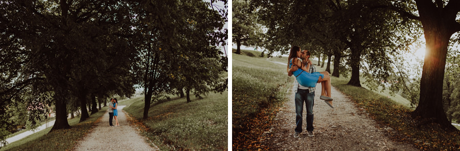 sesja narzeczenska na kopcu krakusa