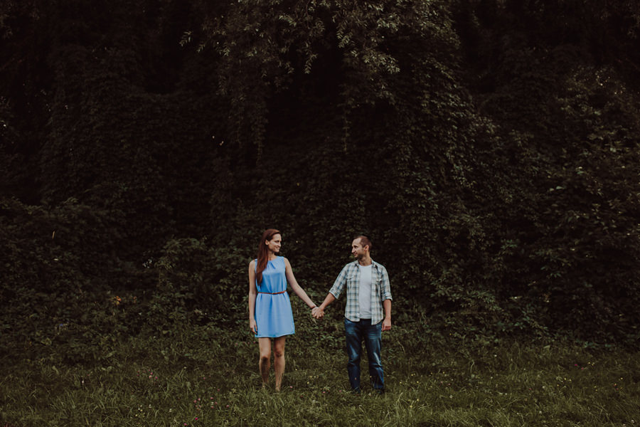 sesja narzeczenska na kopcu krakusa