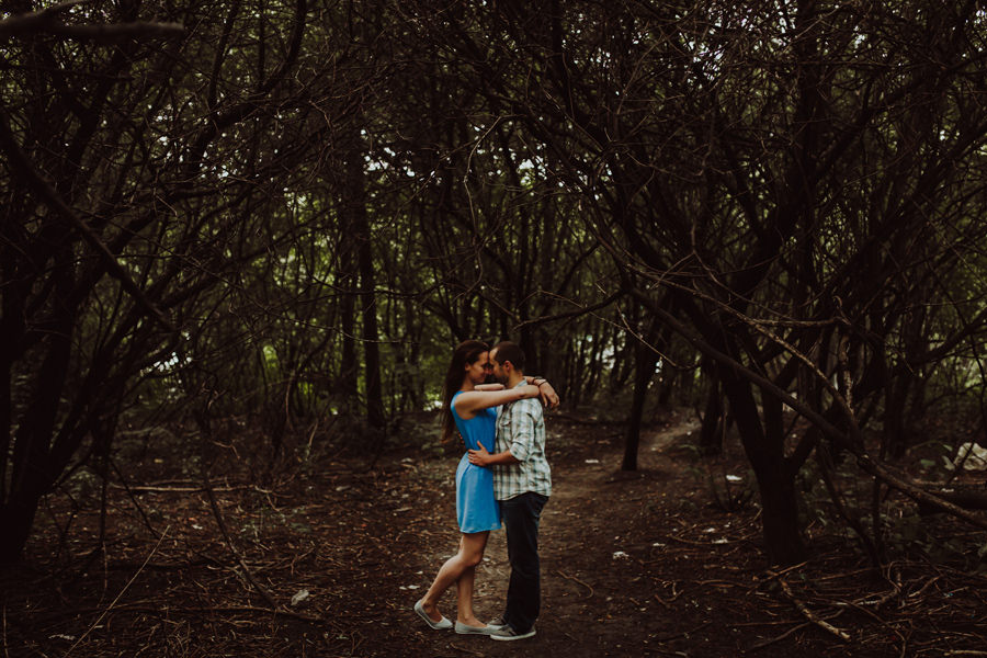 sesja narzeczenska na kopcu krakusa